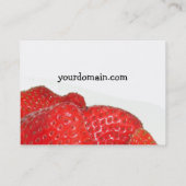 Visite Fraise - Modèle de carte (Dos)