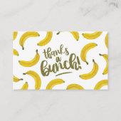 Visite Fruit Banane jaune Carte de remerciements  (Devant)