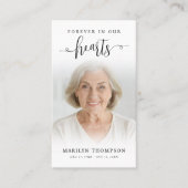 Visite Funérailles pour toujours dans nos coeurs Carte de (Devant)