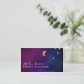 Visite Galaxy Constellation Gold Star Moon Carte de visit (Debout devant)