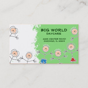 Visite GARDE Childcare gardant les enfants le carte de