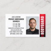 Visite Garde du corps Service de sécurité Carte d'identit (Devant)