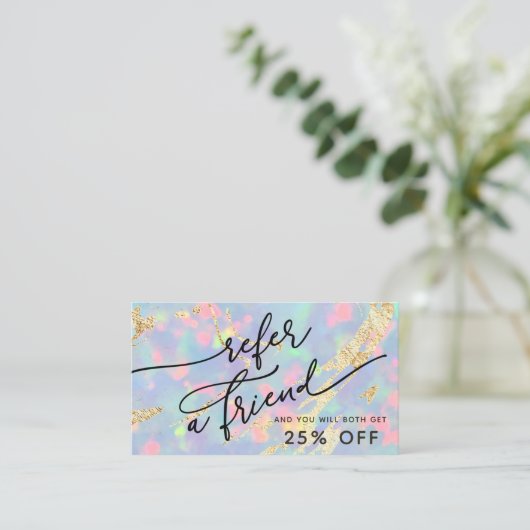 Visite gem opal texture carte de référence (Debout devant)