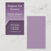 Visite Geo Tech Carte de visite, Eggplant (Devant / Derrière)