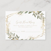 Visite Géométrique Gold Green Devine Combien De Carte De  (Devant)