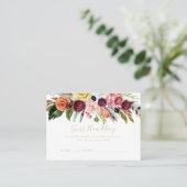 Visite Gold Boho Floral Devine Combien De Carte De Jeu (Debout devant)