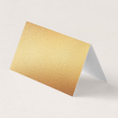 Visite Gold Foil Script Logo Carte de remerciements d'aff (Dos)