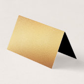 Visite Gold Foil Script Logo Carte de remerciements d'aff (Dos)