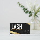Visite Gold Lash Extensions Carte de post-soins (Debout devant)