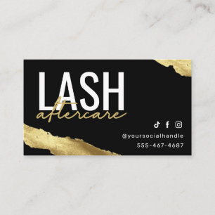 Visite Gold Lash Extensions Carte de post-soins