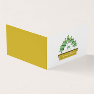 Visite Golden Deer Forest, Carte de Noël photo famille