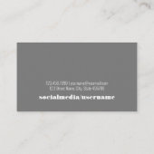 Visite GRAD ! Carte de nom de diplôme avec photo simple (Dos)