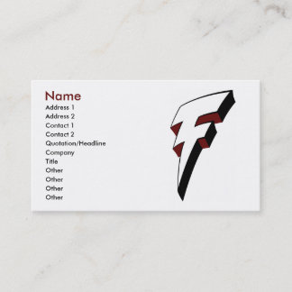 Visite Grand modèle de carte de profil de boulon de
