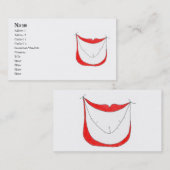 Visite GRANDE carte de profil de SOURIRE (Devant / Derrière)