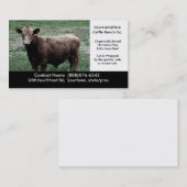 Visite Grande vache Brown - carte de ferme ou (Devant / Derrière)