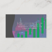 Visite Graphique stock | Carte de chandeliers verts (Dos)