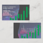 Visite Graphique stock | Carte de chandeliers verts (Devant / Derrière)