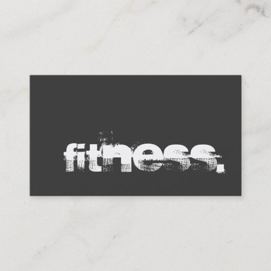 Visite Gray Charm Personal Trainer Fitness Carte de visit (Devant)