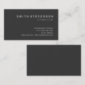 Visite Gris couleur standard Procureur de la loi Carte de (Devant / Derrière)