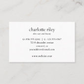 Visite Gris | Rose Gold 6 Punch Carte de fidélité client (Dos)