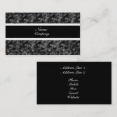 Visite Grunge Carte de visite, noir et blanc (Devant / Derrière)