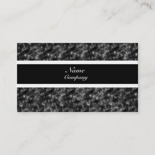 Visite Grunge Carte de visite, noir et blanc (Devant)