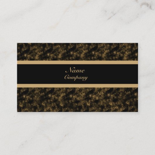 Visite Grunge Carte de visite, Or (Devant)