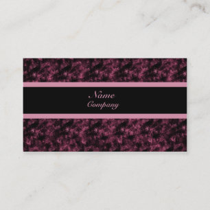 Visite Grunge Carte de visite, rose et noir