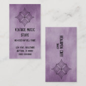 Visite Grungy Diamond Carte de visite, Lilac (Devant / Derrière)