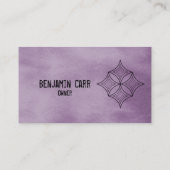 Visite Grungy Diamond Carte de visite, Lilac (Dos)
