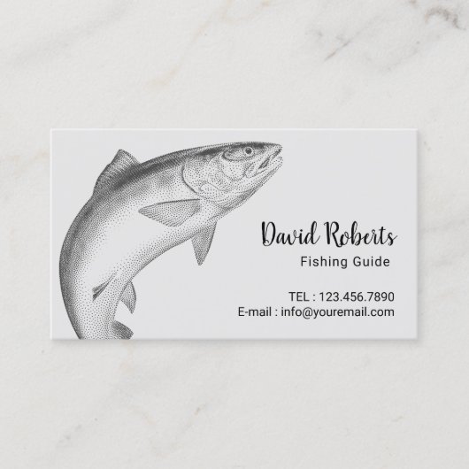 Visite Guide de pêche - Carte de pêche professionnelle de (Devant)