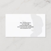 Visite Guitariste Grunge Orange Silhouette Carte de visit (Dos)