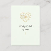 Visite Heart Mandala Yoga Massage Wellness Carte de visit (Devant)