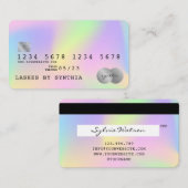 Visite Holograph Unicorn Moderne Style de carte de crédit (Devant / Derrière)