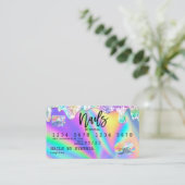 Visite Holographe Carte de crédit Nail Tech (Debout devant)