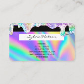 Visite Holographe Carte de crédit Nail Tech (Dos)