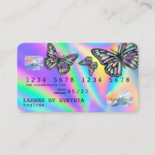 Visite Holographe moderne carte de crédit Monarque Papill (Devant)