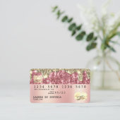 Visite Holographe or parties scintillant moderne Carte de (Debout devant)