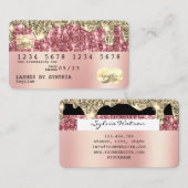 Visite Holographe or parties scintillant moderne Carte de (Devant / Derrière)