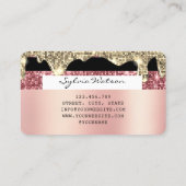 Visite Holographe or parties scintillant moderne Carte de (Dos)