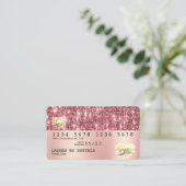 Visite Holographe or parties scintillant moderne Carte de (Debout devant)