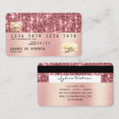 Visite Holographe or parties scintillant moderne Carte de (Devant / Derrière)