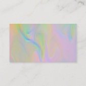 Visite Holographique classique merci élégant carte de vis (Dos)