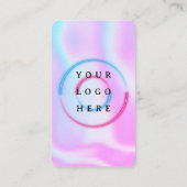 Visite Holographique -Médias sociaux QR Code Carte de vis (Dos)