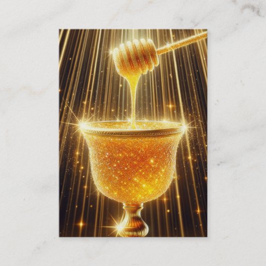 Visite Honey cristal | Boîte de carte Psaum 19:9-11 KJV (Devant)