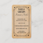 Visite Illustration de carte de tarot d'auteur de romance (Dos)
