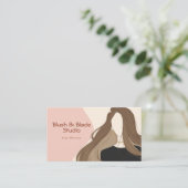 Visite Illustration de coiffure pour fille moderne Carte (Debout devant)