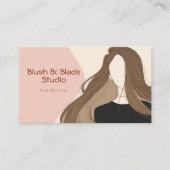Visite Illustration de coiffure pour fille moderne Carte (Devant)