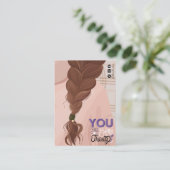 Visite Illustration de la carte d'affichage des cheveux (Debout devant)