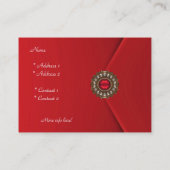 Visite Image de carte de profil Affaires Rouge Look (Dos)